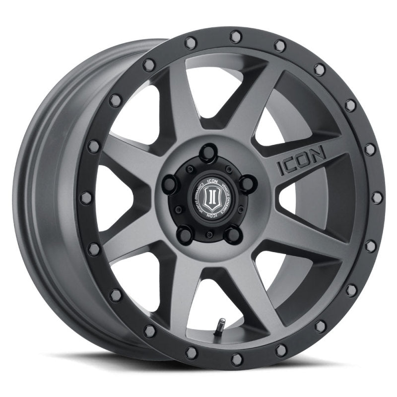 Load image into Gallery viewer, ICON Rebound Pro 17x8.5 5x4.5 0mm Offset 4.75in BS 71.5mm Bore Titanium Wheel

