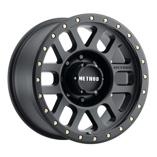 Method | MR309 Grid 17x8.5 0mm Offset 8x180 130.81mm CB Matte Black Wheel