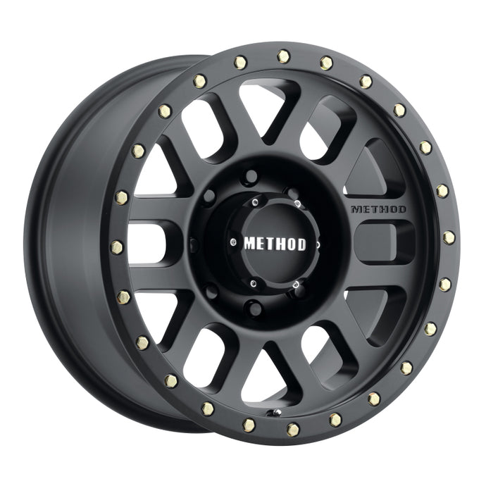 Method | MR309 Grid 18x9 +18mm Offset 8x180 130.81mm CB Matte Black Wheel