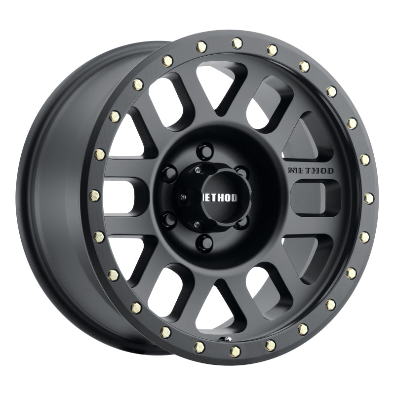 Load image into Gallery viewer, Method | MR309 Grid 18x9 +18mm Offset 6x5.5 108mm CB Matte Black Wheel
