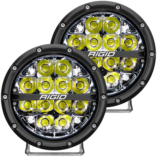 Rigid Industries | 360-Series 6 Inch LED Off-Road Spot Beam - White Backlight (Pair)