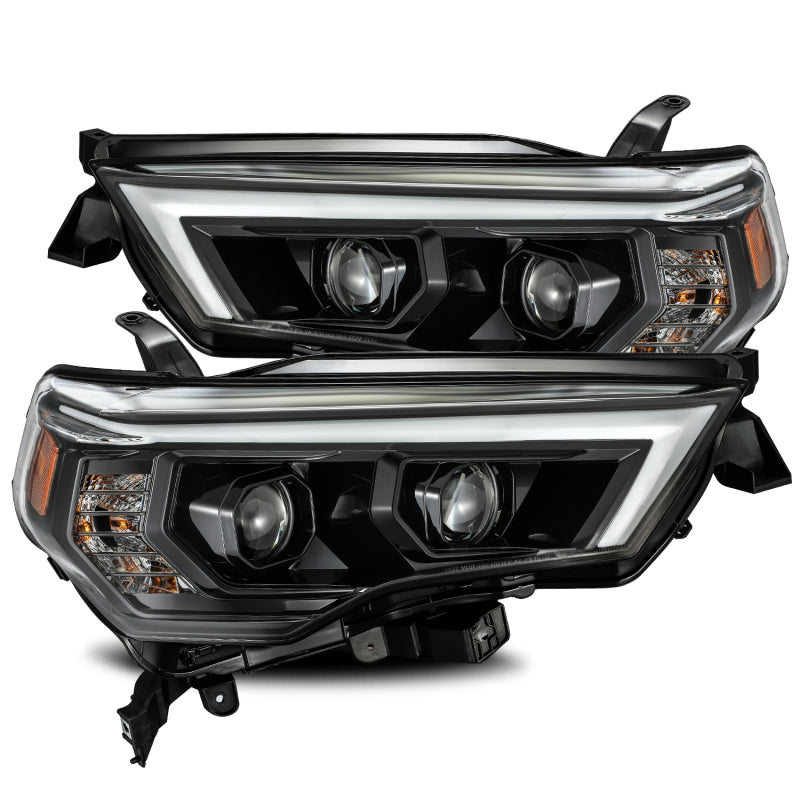 Load image into Gallery viewer, AlphaRex 14-20 Toyota 4Runner PRO-Series Projector Headlights Plank Style Alpha Black w/Seq Signal
