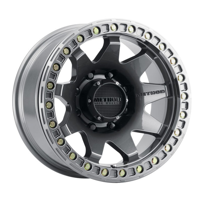 Method | MR108 17x9 -44mm Offset 8x6.5 130.81mm CB Gloss Titanium w/BH-H24125-38 Wheel