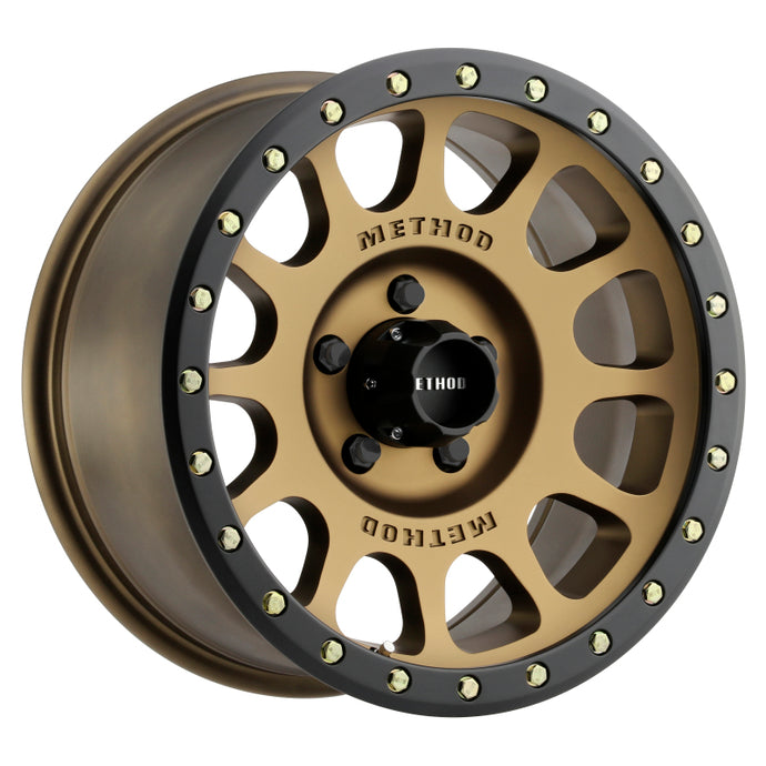 Method | MR305 NV 17x8.5 0mm Offset 5x5 94mm CB Method | Bronze/Black Street Loc Wheel