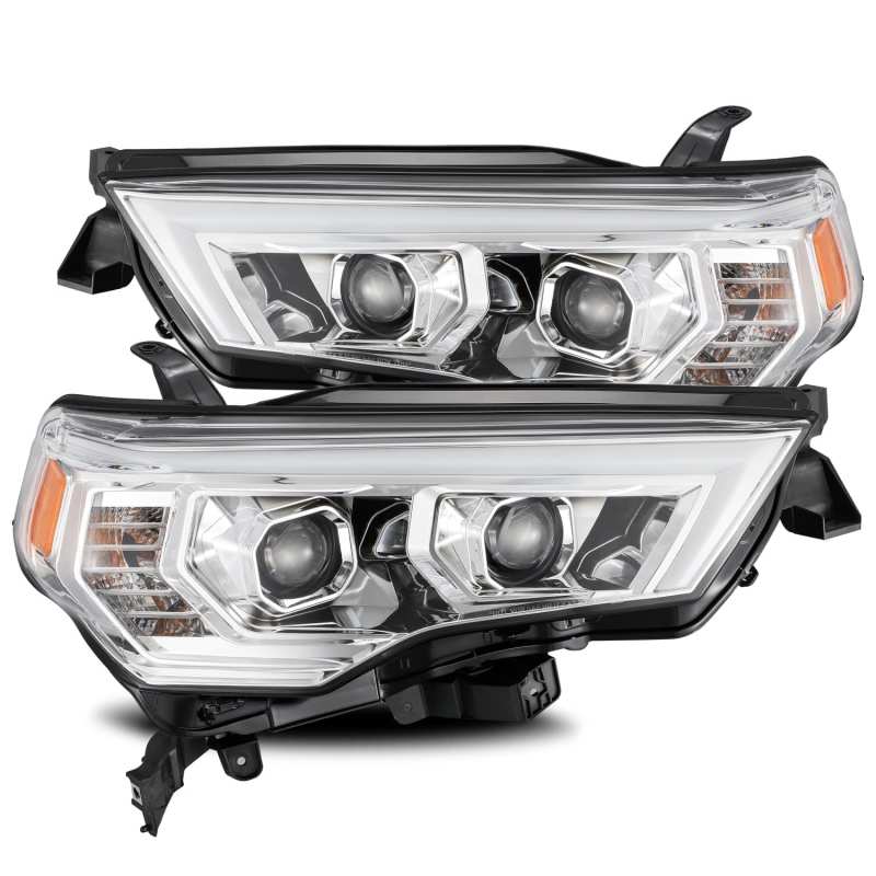 Load image into Gallery viewer, AlphaRex 14-20 Toyota 4Runner LUXX LED Proj Headlights Plank Style Chrome w/Activ Light/Seq Signal
