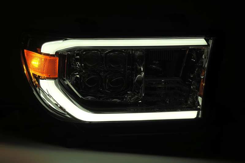 Load image into Gallery viewer, AlphaRex 08-13 Toyota Sequoia? NOVA LED Proj Headlights Plank Style Alpha Black w/Activation Light
