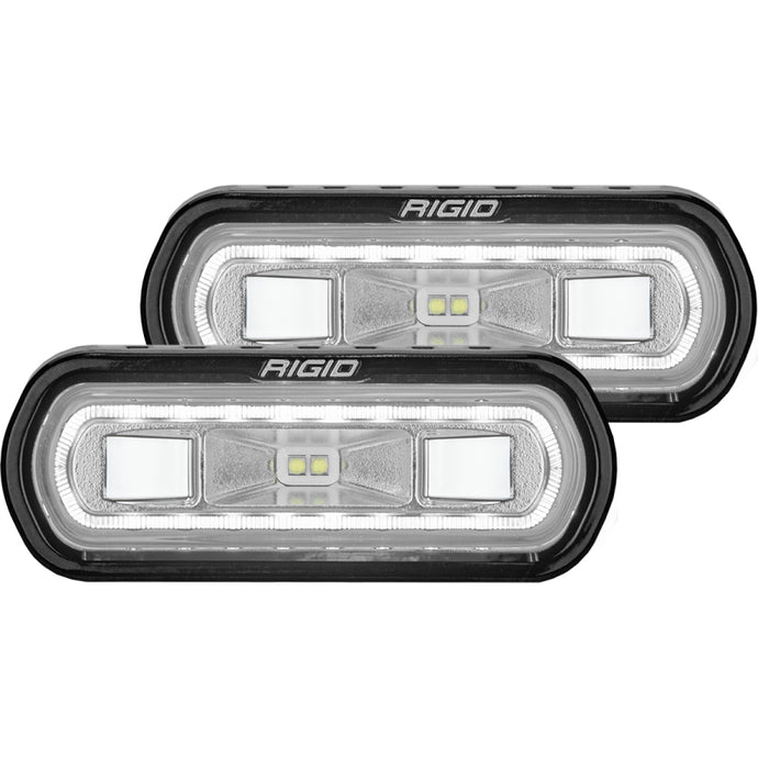 Rigid Industries | SR-L Series Surface Mount LED Spreader Pair w/ White Halo - Universal