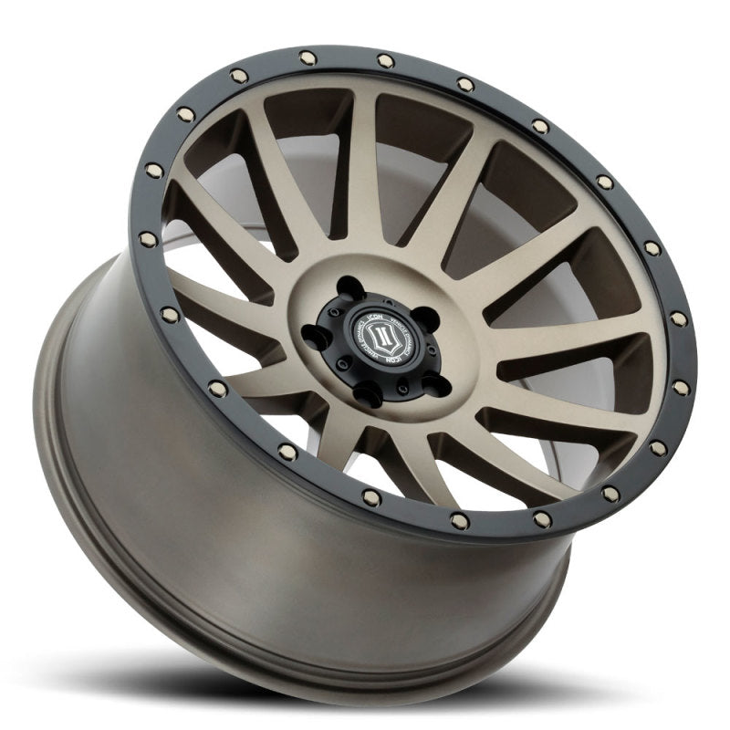 Load image into Gallery viewer, ICON Compression 20x10 5x5 -12mm Offset 5in BS 71.5mm Bore Bronze Wheel
