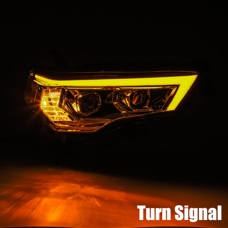 Load image into Gallery viewer, AlphaRex 14-20 Toyota 4Runner PRO-Series Projector Headlights Plank Style Chrm w/Sequential Signal
