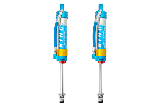 King Shocks | 2005-2010 Toyota Hilux Rear 2.5 Piggy Hose Reservoir Shock With Adjuster - Pair
