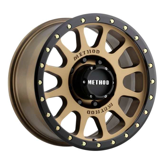 Method | MR305 NV 17x8.5 0mm Offset 8x6.5 130.81mm CB Method | Bronze/Black Street Loc Wheel