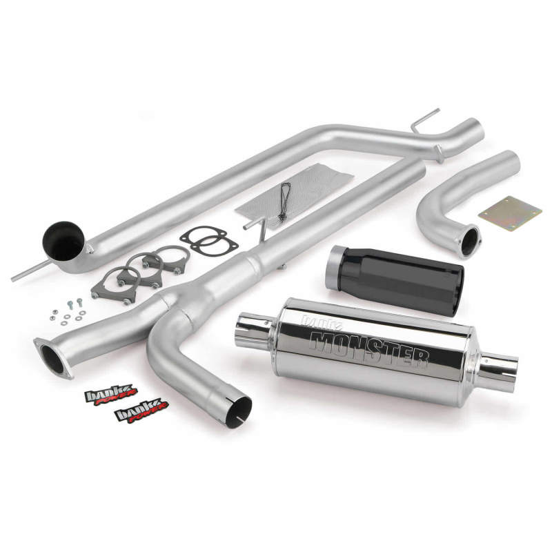 Load image into Gallery viewer, Banks Power | 2004-2014 Nissan 5.6L Titan (All) Monster Exhaust System - SS Single Exhaust With Black Tip *DISCONTINUED*
