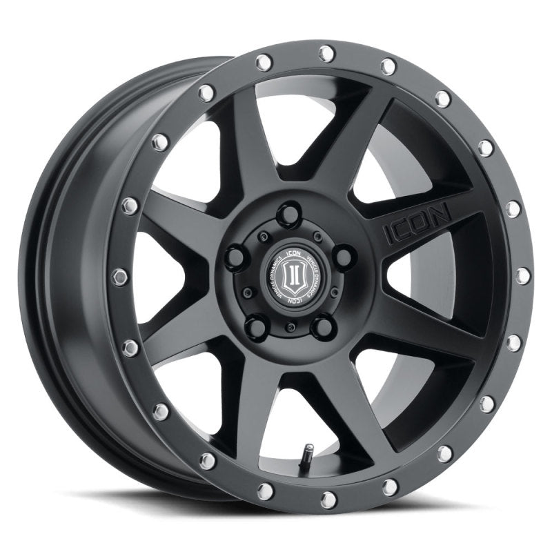 Load image into Gallery viewer, ICON Rebound Pro 17x8.5 5x4.5 0mm Offset 4.75in BS 71.5mm Bore Satin Black Wheel
