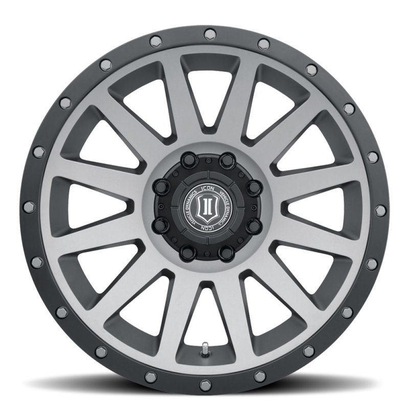 Load image into Gallery viewer, ICON Compression 20x10 8x180 -19mm Offset 4.75in BS 124.2mm Bore Titanium Wheel
