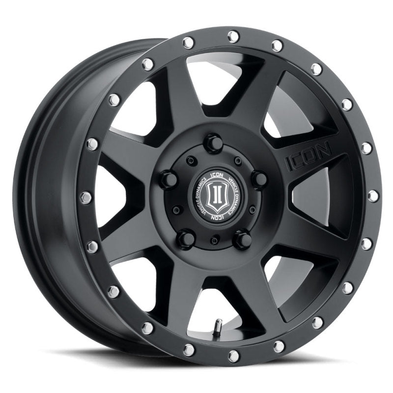 Load image into Gallery viewer, ICON Rebound 18x9 5x150 25mm Offset 6in BS 110.1mm Bore Satin Black Wheel
