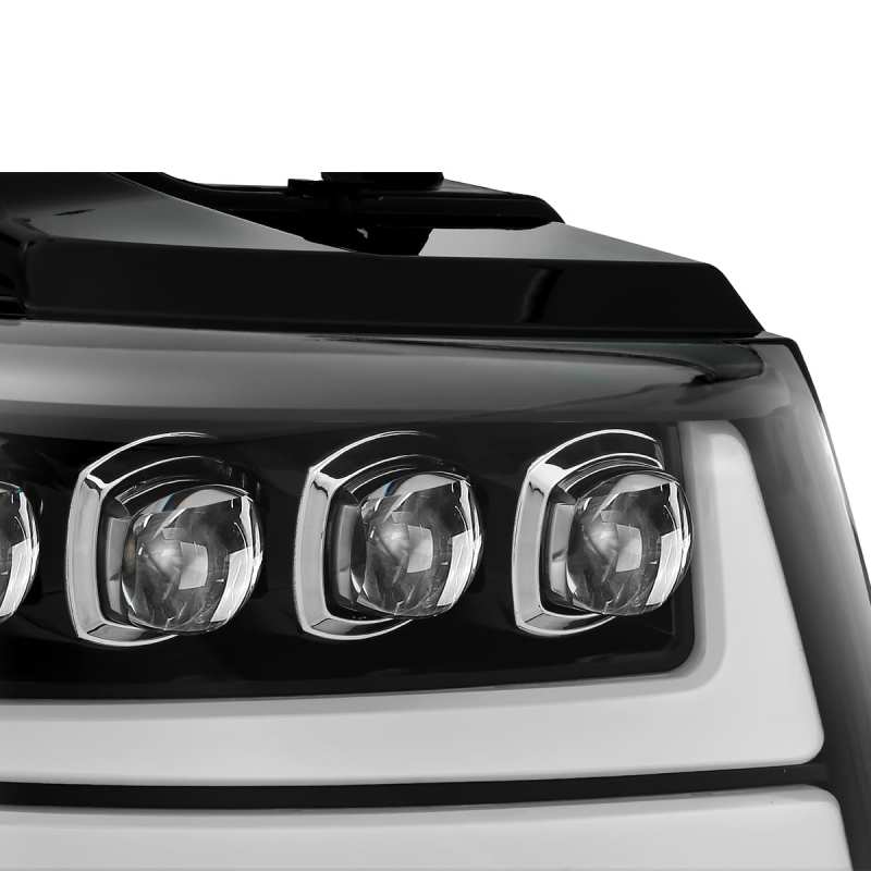 Load image into Gallery viewer, AlphaRex 07-13 Chevy Avalanche NOVA LED Proj Headlights Plank Style Gloss Black w/Activ Light/DRL
