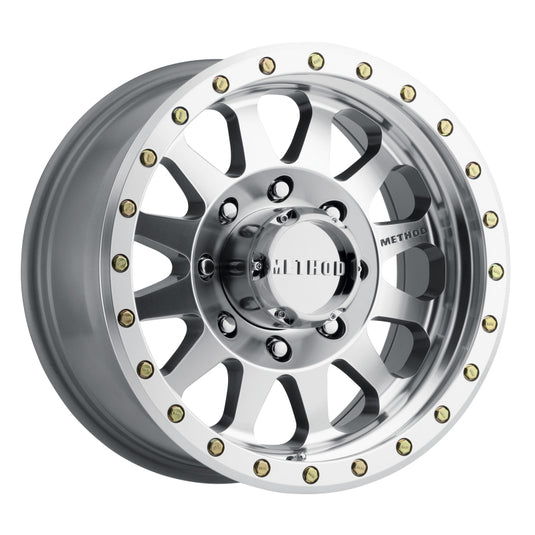 Method | MR304 Double Standard 20x10 -18mm Offset 8x170 130.81mm CB Machined/Clear Coat Wheel