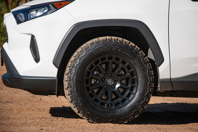 Load image into Gallery viewer, ICON Journey 17x8 5x4.5 38mm Offset 6in BS Satin Black Wheel
