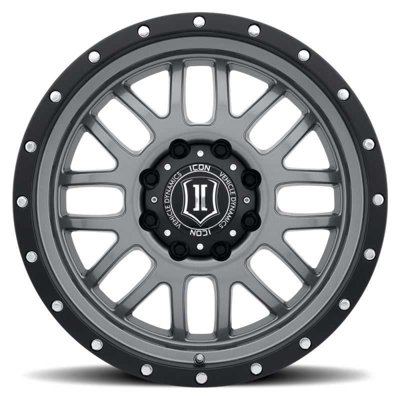 Load image into Gallery viewer, ICON Alpha 20x9 8x170 0mm Offset 5in BS 125.2mm Bore Gun Metal Wheel
