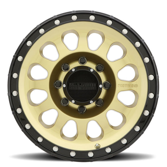 Method | MR315 17x9 -12mm Offset 8x6.5 130.81mm CB Gold/Black Street Loc Wheel