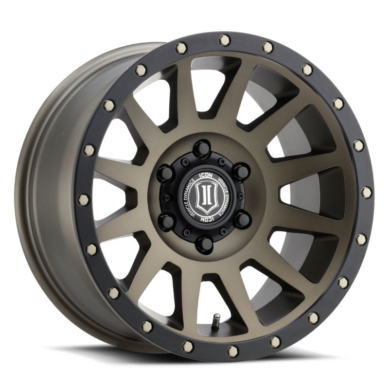 Load image into Gallery viewer, ICON Compression 17x8.5 6x135 6mm Offset 5in BS 87.1mm Bore Bronze Wheel
