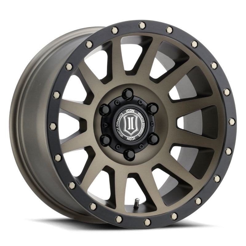 Load image into Gallery viewer, ICON Compression 17x8.5 6x5.5 25mm Offset 5.75in BS 93.1mm Bore Bronze Wheel
