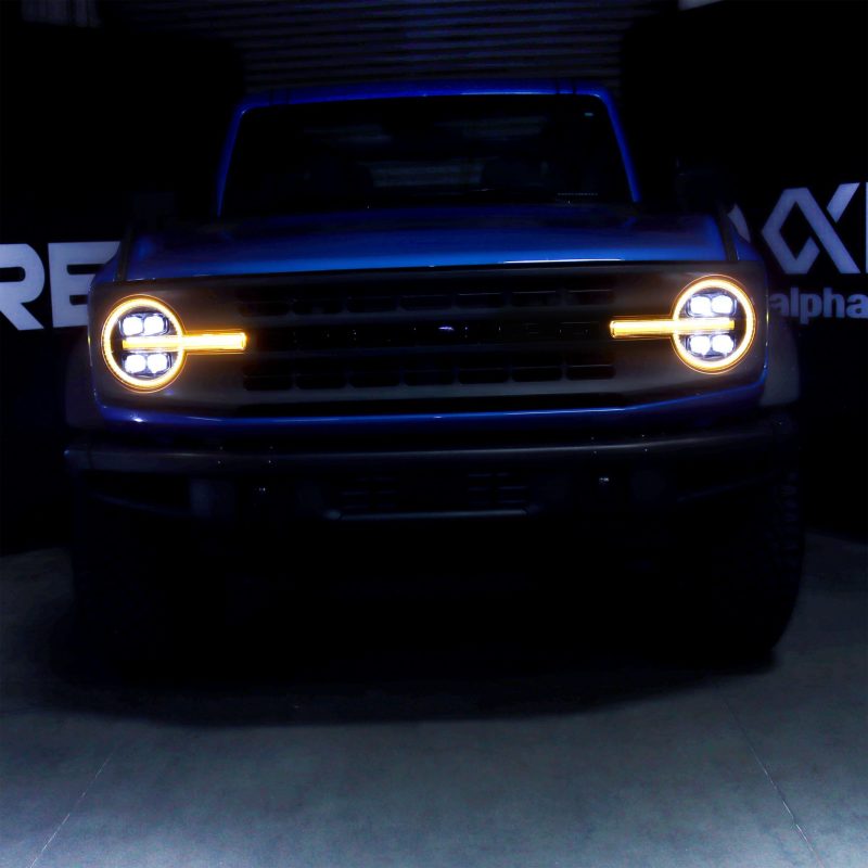 Load image into Gallery viewer, AlphaRex 21-23 Ford Bronco NOVA LED Projector Headlights Black
