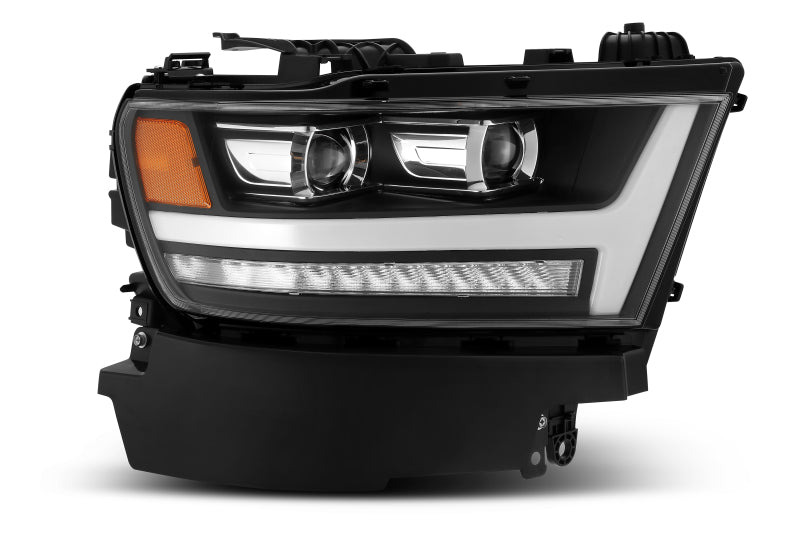 Load image into Gallery viewer, AlphaRex 19-20 Ram 1500HD PRO-Series Proj Headlight Plnk Style Blk w/Activ Light/Seq Signal/Plnk DRL
