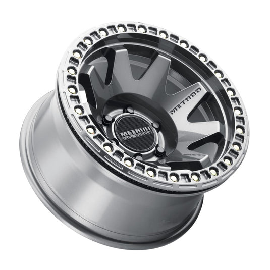 Method | MR108 17x9 -44mm Offset 6x5.5 106.25mm CB Gloss Titanium w/BH-H24125-38 Wheel