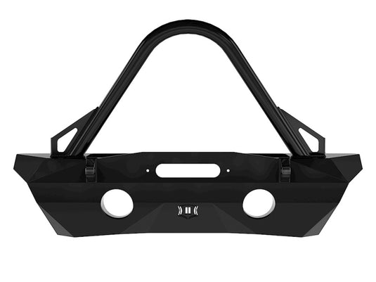 ICON 07-18 Jeep Wrangler JK Pro Series Front Recessed Winch Bumper w/Stinger/Tabs
