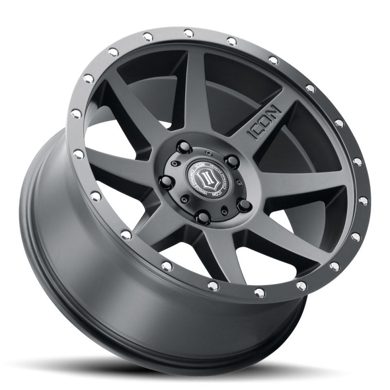 Load image into Gallery viewer, ICON Rebound 20x9 5x150 16mm Offset 5.625in BS Satin Black Wheel
