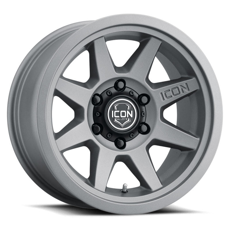 Load image into Gallery viewer, ICON Rebound 17x8.5 6x5.5 25mm Offset 5.75in BS 95.1mm Bore Charcoal Wheel
