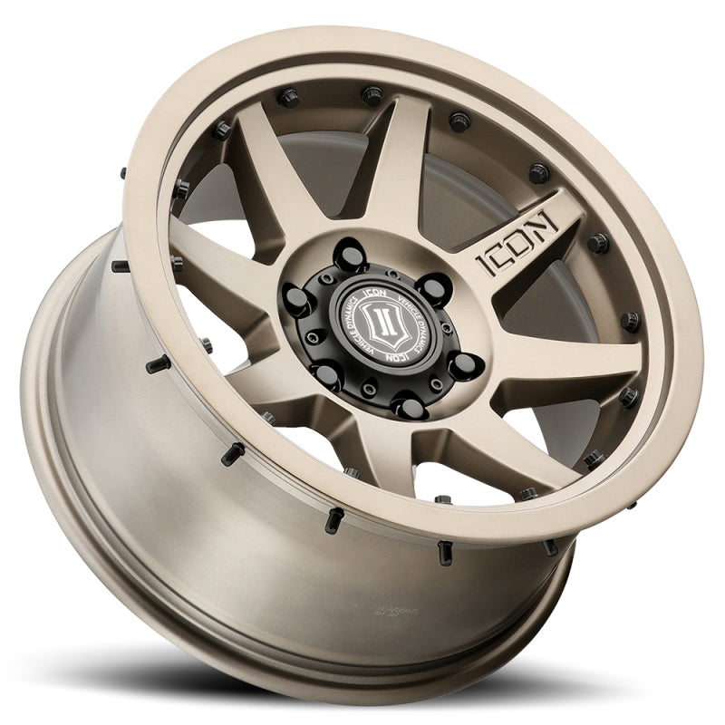 Load image into Gallery viewer, ICON Rebound Pro 17x8.5 6x5.5 0mm Offset 4.75in BS 106.1mm Bore Bronze Wheel
