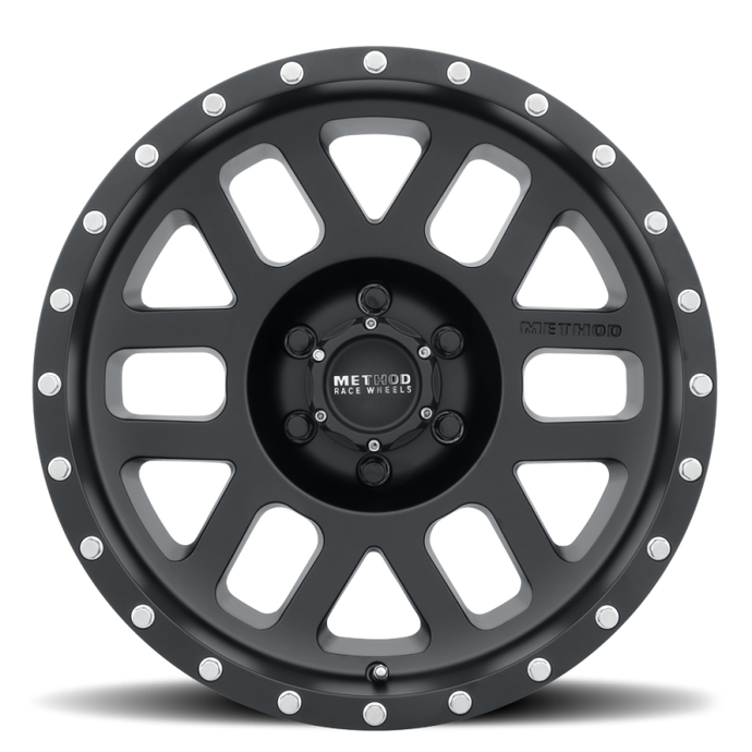 Method | MR306 Mesh 17x8.5 0mm Offset 6x5.5 108mm CB Matte Black Wheel