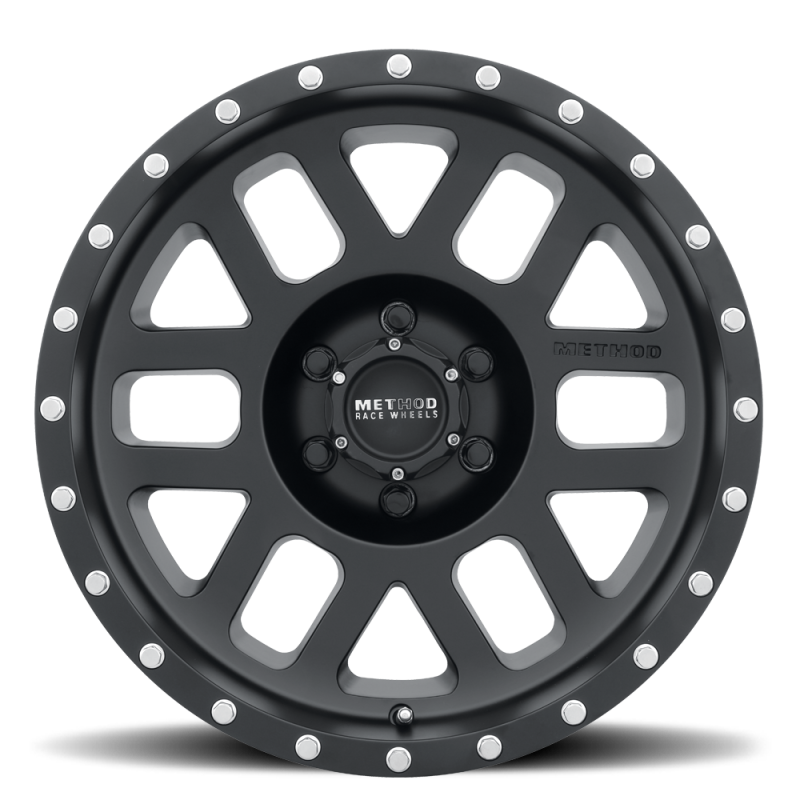 Load image into Gallery viewer, Method | MR306 Mesh 17x8.5 0mm Offset 6x5.5 108mm CB Matte Black Wheel
