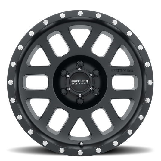 Method | MR306 Mesh 17x8.5 0mm Offset 6x5.5 108mm CB Matte Black Wheel