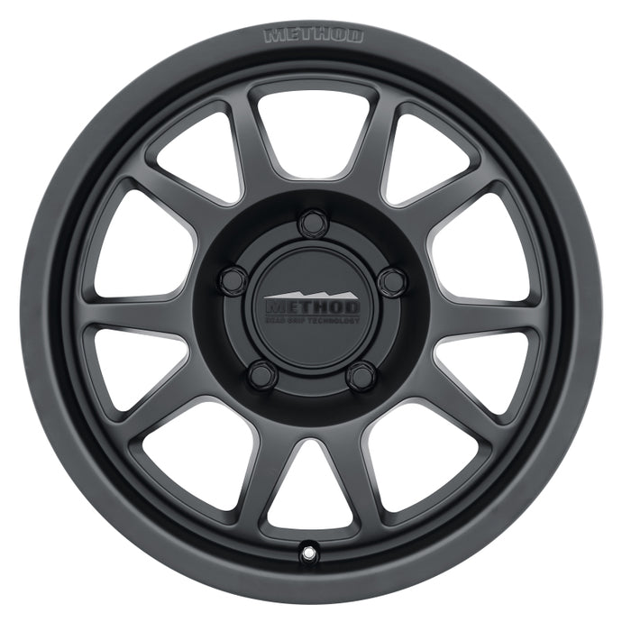 Method | MR702 17x7.5 +50mm Offset 5x130 78.1mm CB Matte Black Wheel