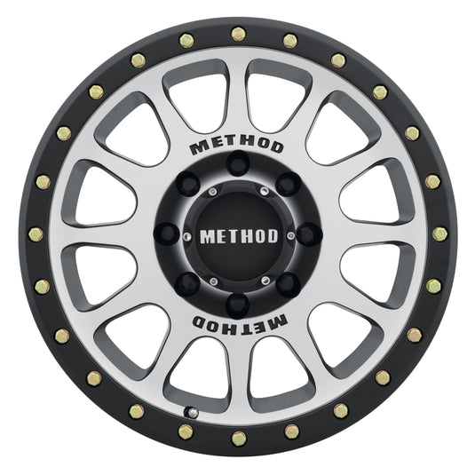 Method | MR305 NV 17x8.5 0mm Offset 8x6.5 130.81mm CB Machined/Black Street Loc Wheel