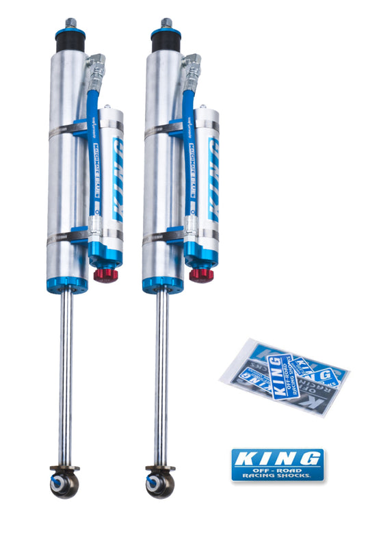 King Shocks | 1997-2006 Jeep Wrangler TJ Front 2.5 Piggy Hose Reservoir Shock 3-5 Inch Lift With Adjuster - Pair