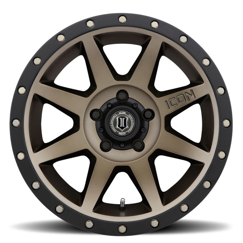 Load image into Gallery viewer, ICON Rebound 17x8.5 5x5.5 0mm Offset 4.75in BS Bronze Wheel
