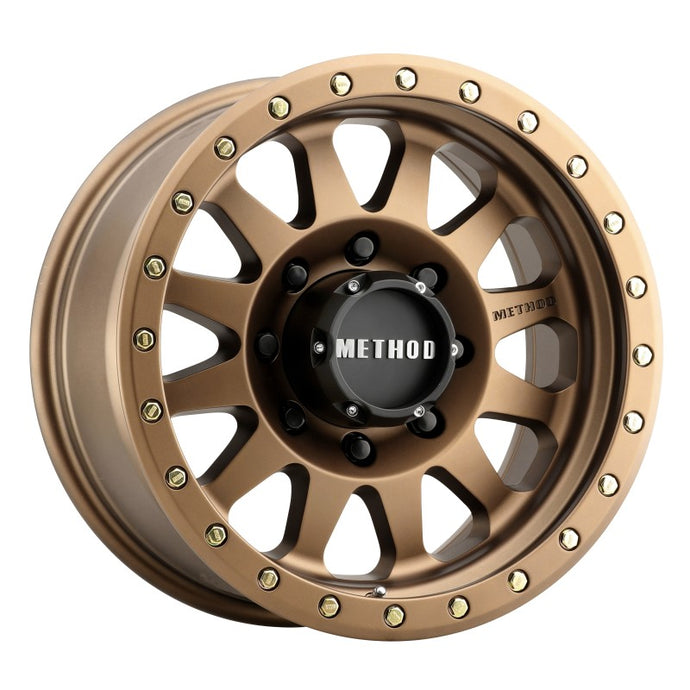 Method | MR304 Double Standard 17x8.5 0mm Offset 8x6.5 130.81mm CB Method | Bronze Wheel