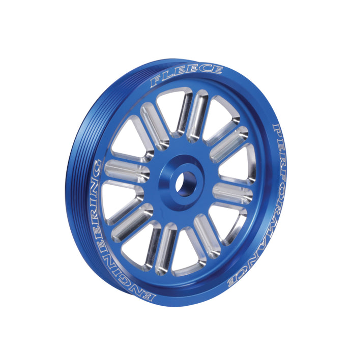 Fleece | Dodge Ram Cummins Dual Pump Spoke Pulley (For Use With FPE Dual Pump Bracket) Blue