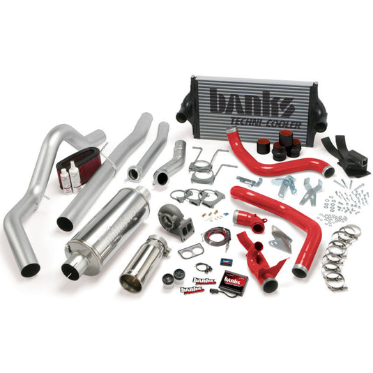 Banks Power | 1994-1997 Ford F250 / F350 7.3L Power Stroke CCLB Automatic Transmission PowerPack System - SS Single Exhaust With Chrome Tip