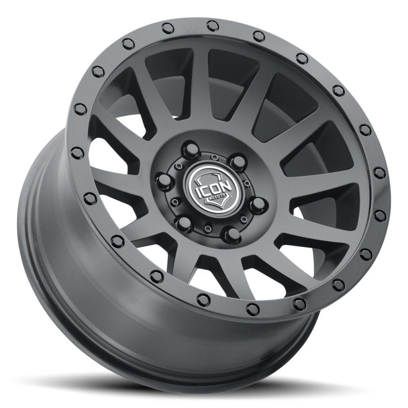 Load image into Gallery viewer, ICON Compression 17x8.5 6x135 6mm Offset 5in BS 87.1mm Bore Double Black Wheel
