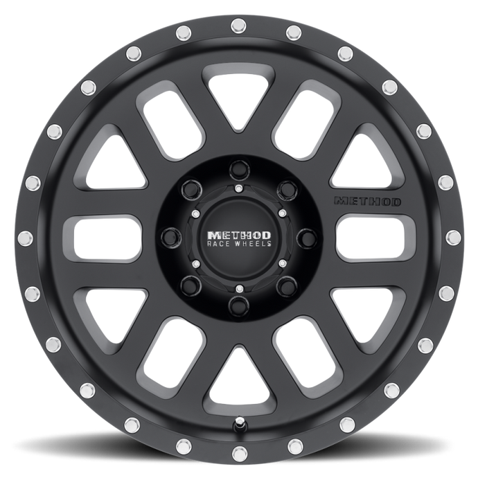 Method | MR306 Mesh 18x9 -12mm Offset 8x6.5 130.81mm CB Matte Black Wheel