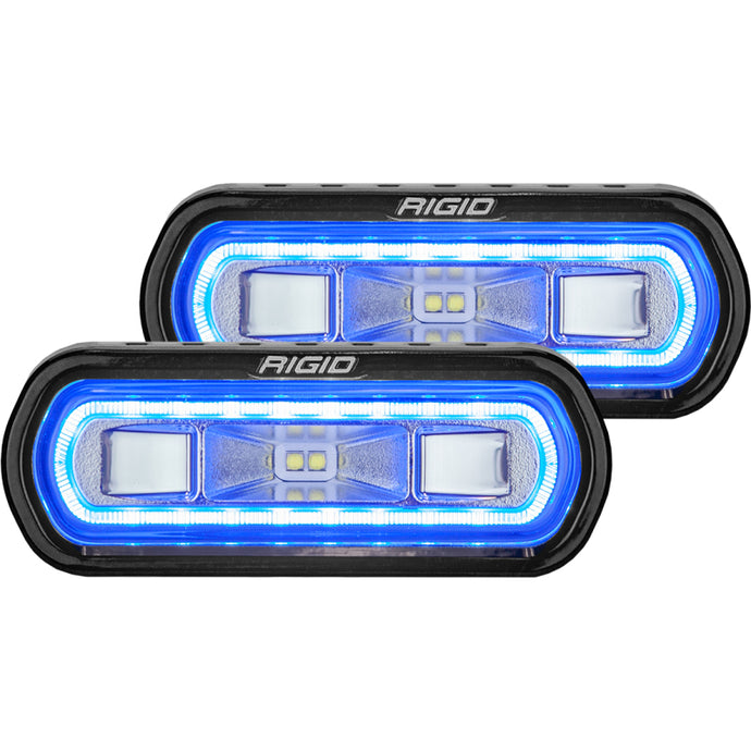 Rigid Industries | SR-L Series Surface Mount LED Spreader Pair w/ Blue Halo - Universal