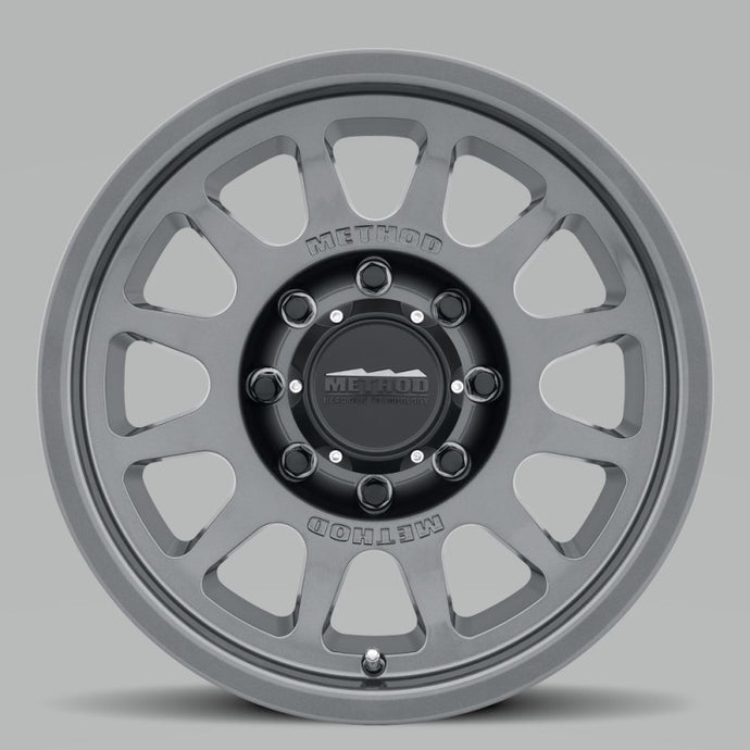 Method | MR703 17x8.5 0mm Offset 8x6.5 130.81mm CB Gloss Titanium Wheel