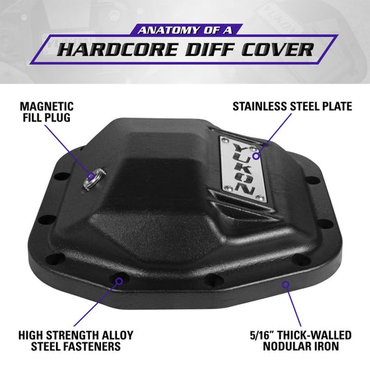 Yukon Gear | Jeep Wrangler JL Hardcore Front Nodular Iron Cover Dana 44 / 210MM