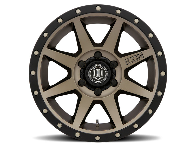 Load image into Gallery viewer, ICON Rebound 18x9 6x135 6mm Offset 5.25in BS 87.1mm Bore Bronze Wheel
