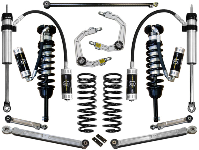 ICON | 2010-2014 Toyota FJ / 2010+ 4Runner Stage 6 Suspension System With Billet UCA | 0-3.5 Inch Lift